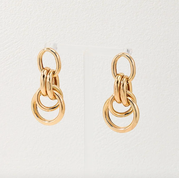 Double chain earrings