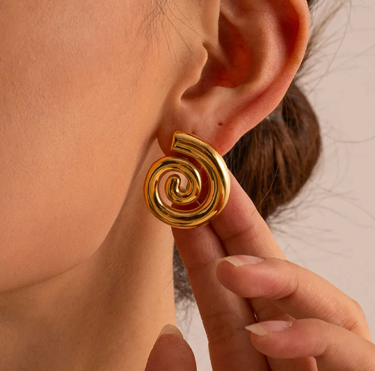 Spiral earrings