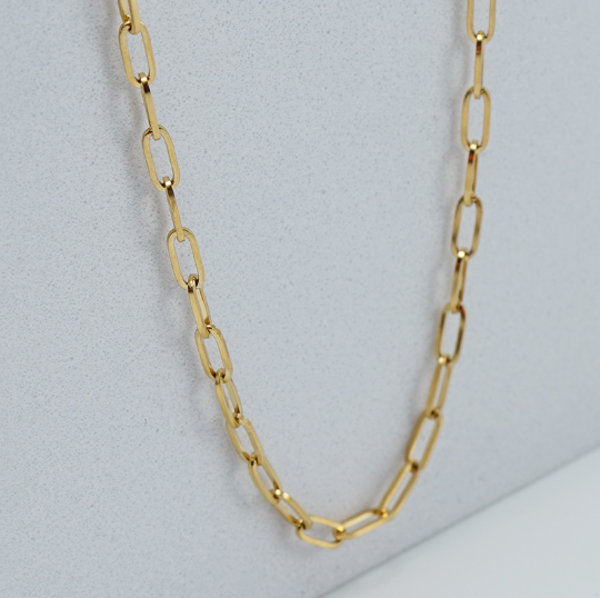 Paperclip chain necklace