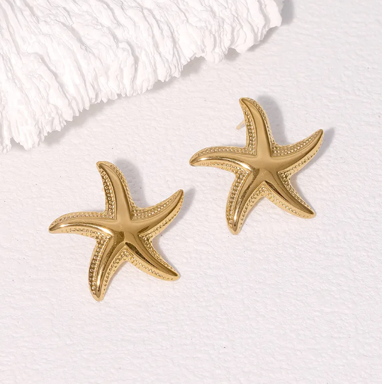 Sea star earrings